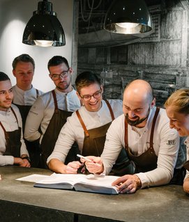 Lukas Nagl und sein Team im Restaurant Bootshaus