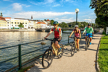 Fahrradfahren in Gmunden, (c)brainpark.traunsee