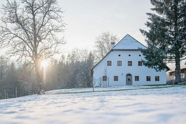 Bauernhaus im Dörfl im Winter