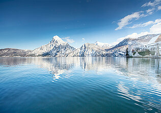 Winterpanorama am Traunsee