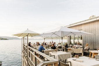 Lake terrace of "Bootshaus" restaurant
