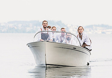 Köche am Boot