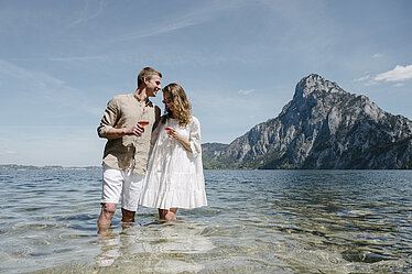 die einzigartige Aussicht auf Traunsee und Traunstein genießen 