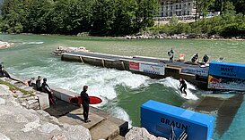 The Riverwave in Ebensee