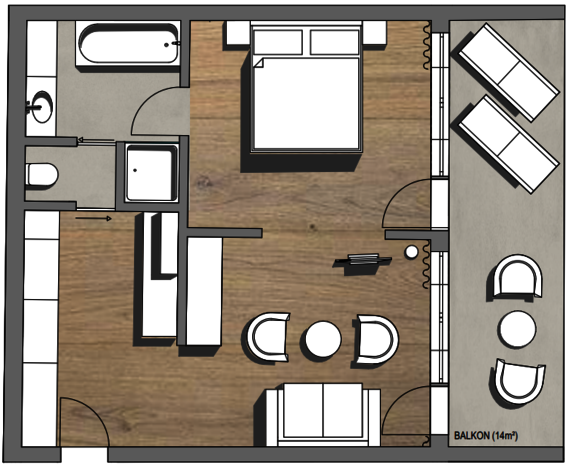 Layout Traunsee Suite