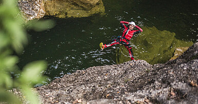 Canyoning, © SalzburgerLand Tourismus, Michael Groessinger