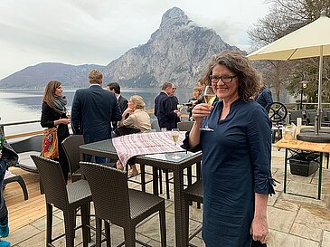 Aperitif auf der Seeterrasse