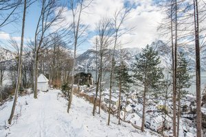 [Translate to Englisch:] Halbinsel Traunkirchen im Winter