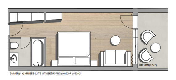 Grundriss Minisee Suite