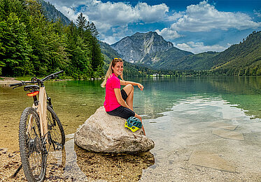 Radfahren Langbathsee, © TVB Traunsee-Almtal/brainpark.traunsee