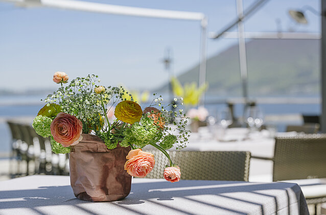 Genießen Sie unsere herrliche Terrasse!